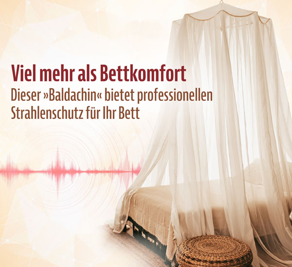 Strahlenschutz Baldachin zur Abschirmung gegen Hochfrequenz, Mobilfunk und 5G