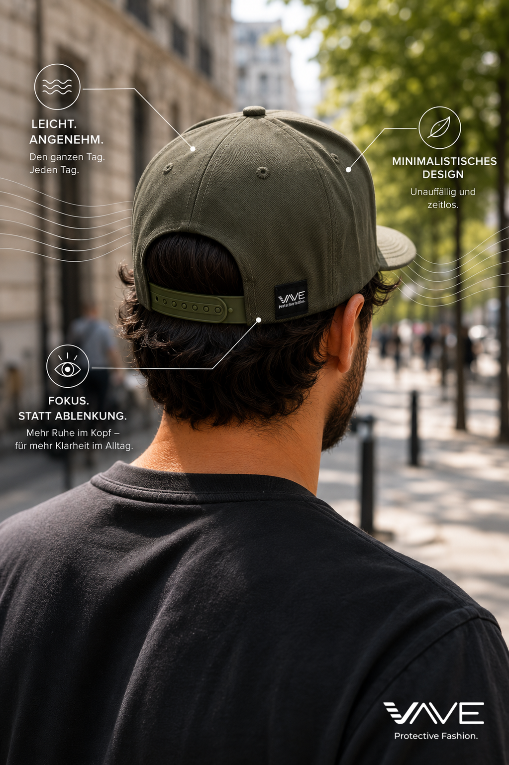 VAVE Cap Anti- 5G Elektrosmog Damen & Herren
